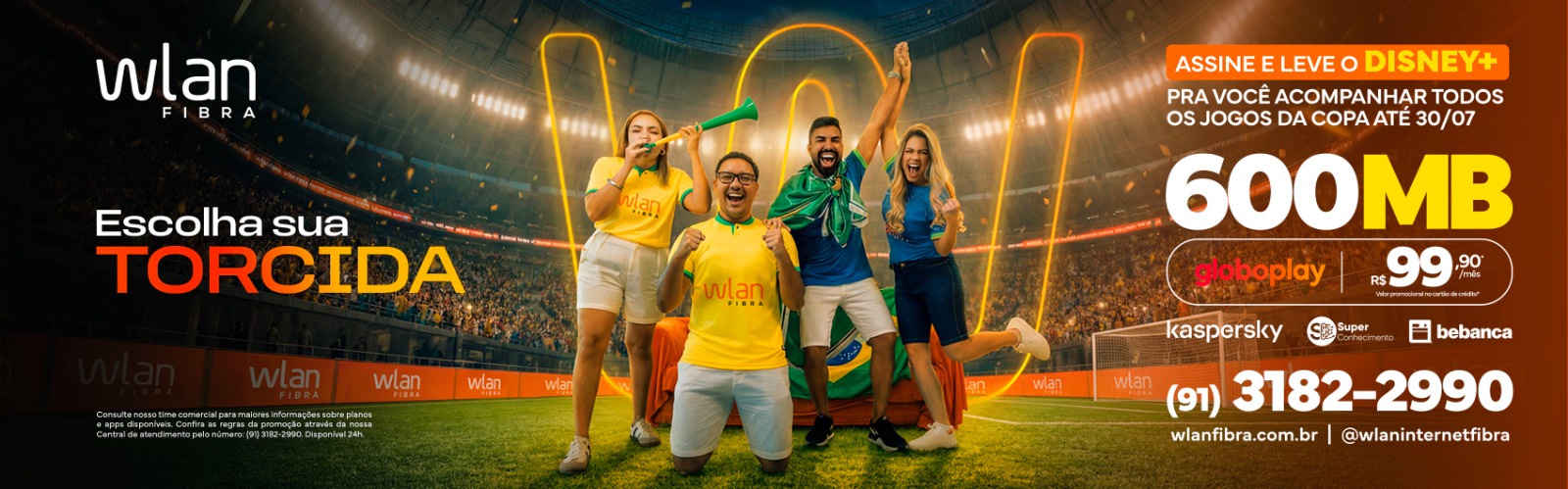 Wlan Fibra + Disney+ — Internet com seu streaming favorito